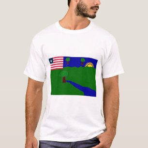 Camiseta Bandera del condado del río Gee