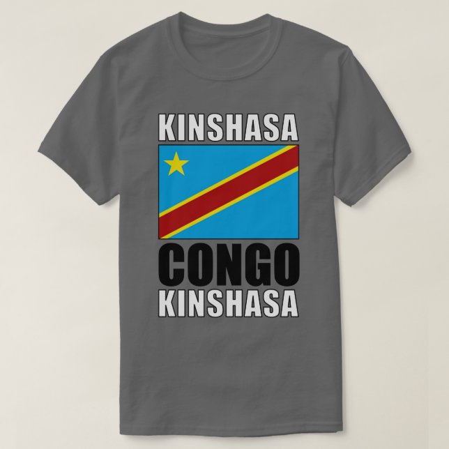 Camiseta Bandera del Congo (Diseño del anverso)