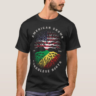 Camiseta Bandera del Congo de los estadounidenses cultivado