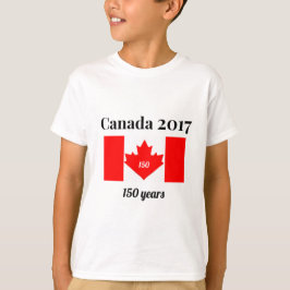 Camiseta Bandera del corazón de Canadá 150 en 2017