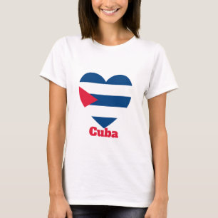 Camiseta Bandera del Corazón de Cuba