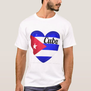 Camiseta Bandera del Corazón de Cuba