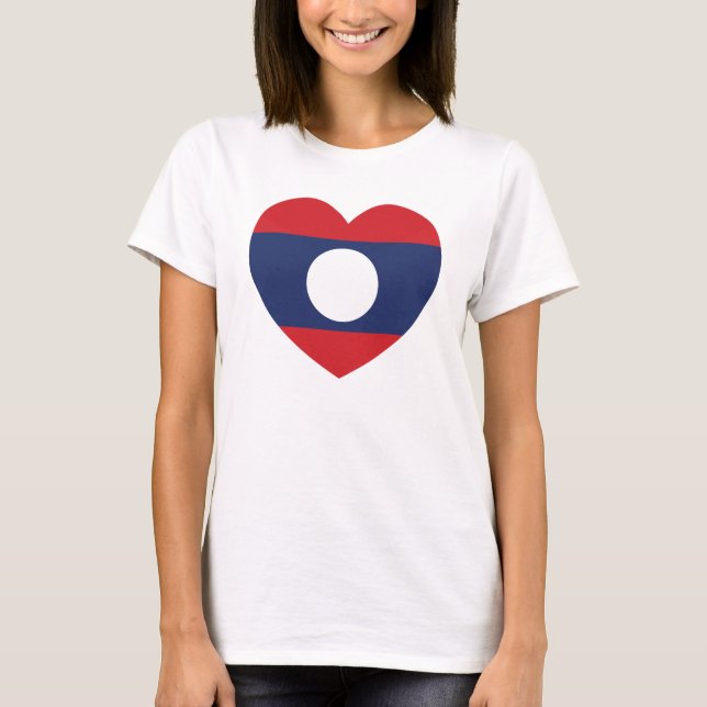 Camiseta Bandera del Corazón de Laotia (Anverso)