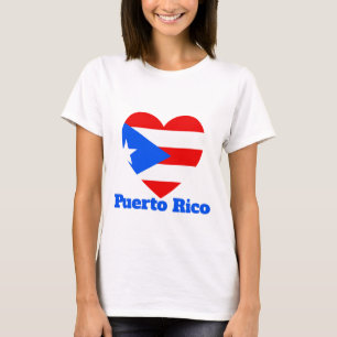 Camiseta Bandera del Corazón de Puerto Rico
