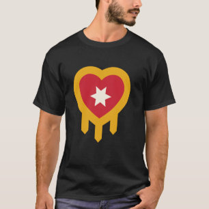 Camiseta Bandera del Corazón de Tulsa Oklahoma