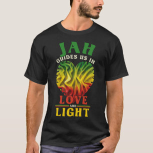Camiseta Bandera del Corazón Etíope Rasta Reggae Orgullo Ra