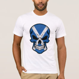 Camiseta Bandera del cráneo sonriente de Escocia