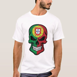 Camiseta Bandera del cráneo sonriente de Portugal