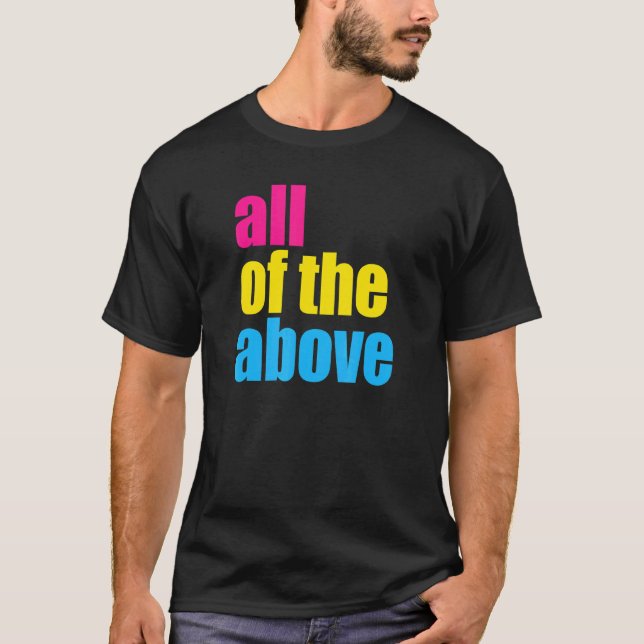 Camiseta Bandera Del Desfile Del Orgullo Pansexual Lgbt (Anverso)