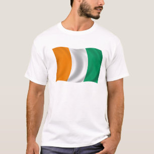 Camiseta Bandera del d'Ivoire de Cote - Costa de Marfil