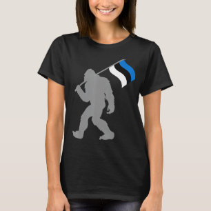 Camiseta Bandera del Eesti o Estonio en la bandera de Eston