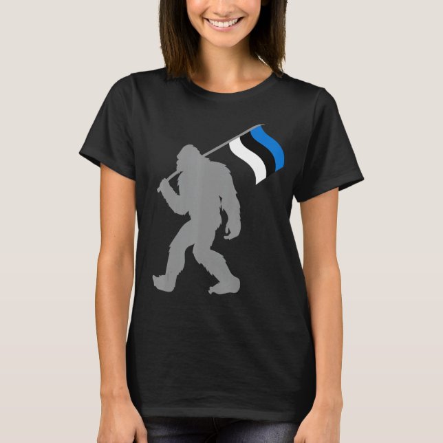 Camiseta Bandera del Eesti o Estonio en la bandera de Eston (Anverso)