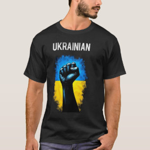 Camiseta Bandera del ejército de Ucrania Símbolo de trident