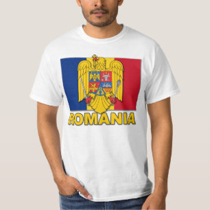 Camiseta Bandera del escudo de armas de Rumania