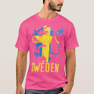 Camiseta Bandera del Escudo de Armas de Suecia