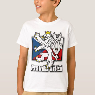 Camiseta Bandera del Escudo de León de la República Checa