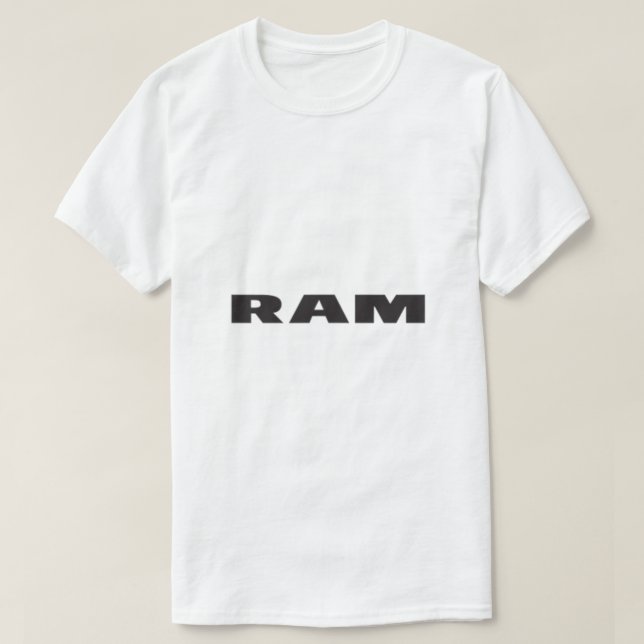 Camiseta Bandera del Escudo de los camiones Ram FrontBack (Diseño del anverso)