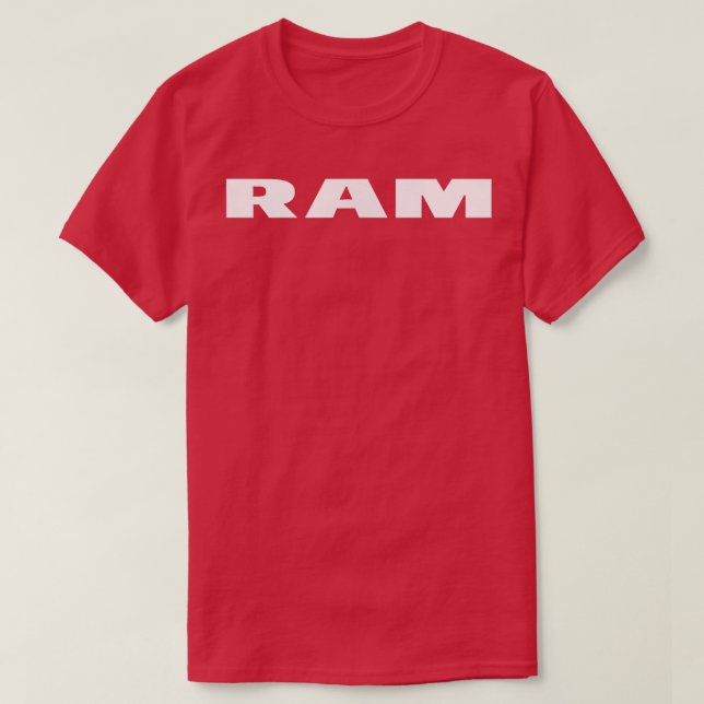 Camiseta Bandera del Escudo de los camiones Ram FrontBack (Diseño del anverso)