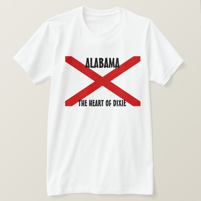 Camiseta Bandera del estado de Alabama (Anverso del diseño)