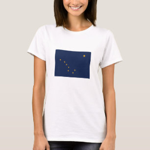 Camiseta Bandera del estado de Alaska