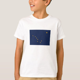 Camiseta Bandera del estado de Alaska