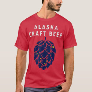 Camiseta Bandera del Estado de Alaska Estados Unidos de Cer