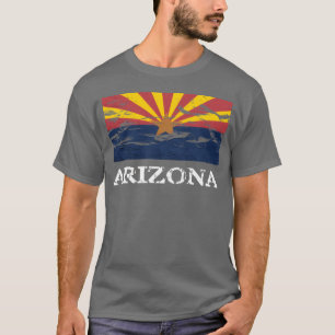 Camiseta Bandera del estado de Arizona chica orgullosa de A