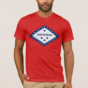 Camiseta Bandera del estado de Arkansas