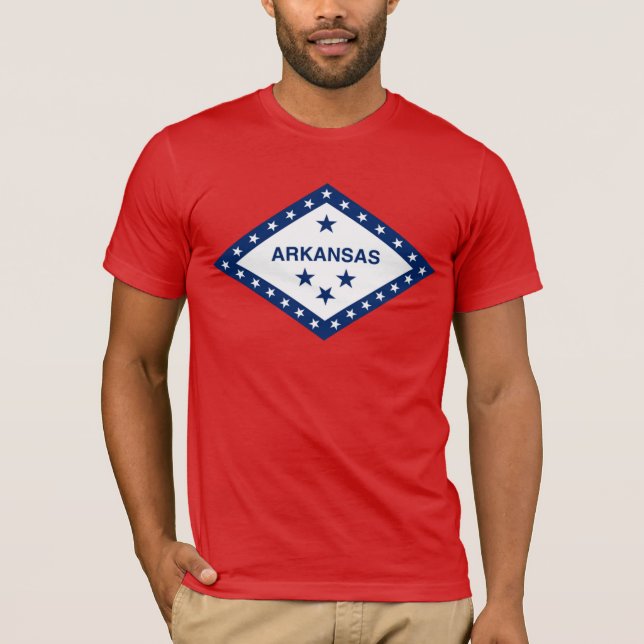 Camiseta Bandera del estado de Arkansas (Anverso)