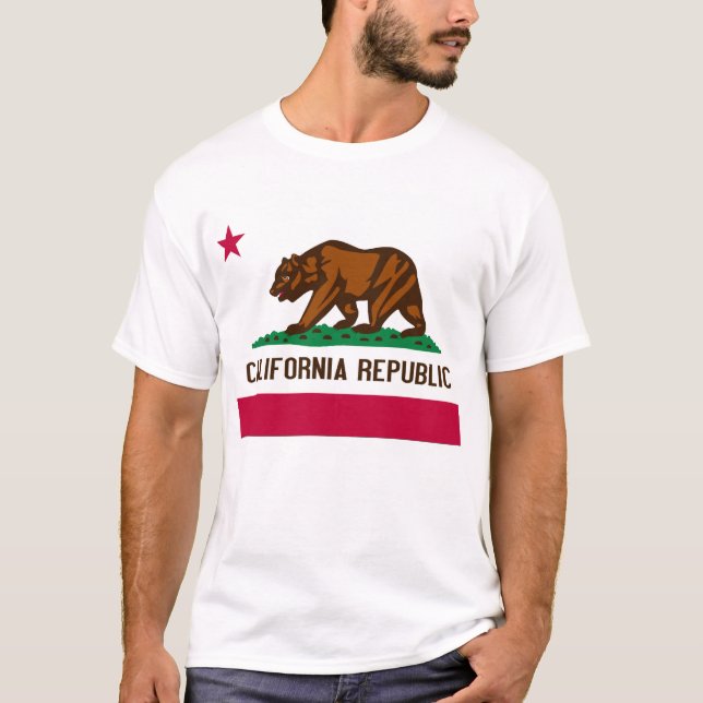 Camiseta Bandera del estado de California (Anverso)