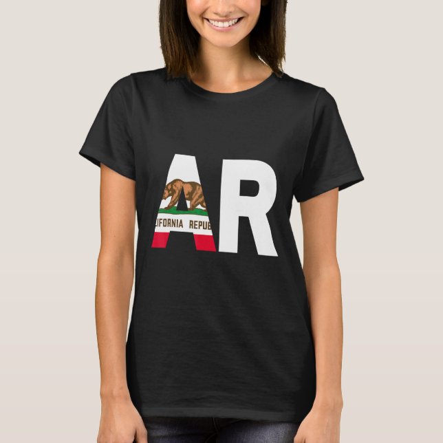 Camiseta Bandera del Estado de California Arkansas AR Citie (Anverso)