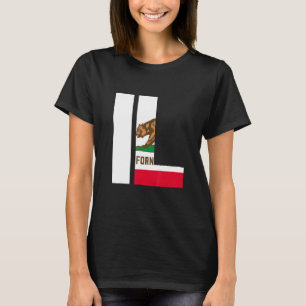 Camiseta Bandera del Estado de California Ciudades Illinois