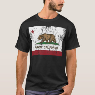 Camiseta bandera del estado de California del ripon