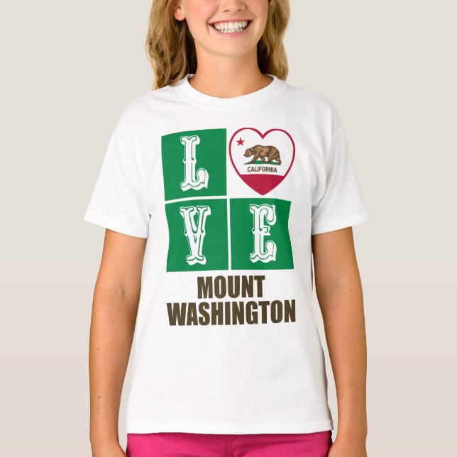 Camiseta Bandera del Estado de California: El Monte del Amo (Anverso)