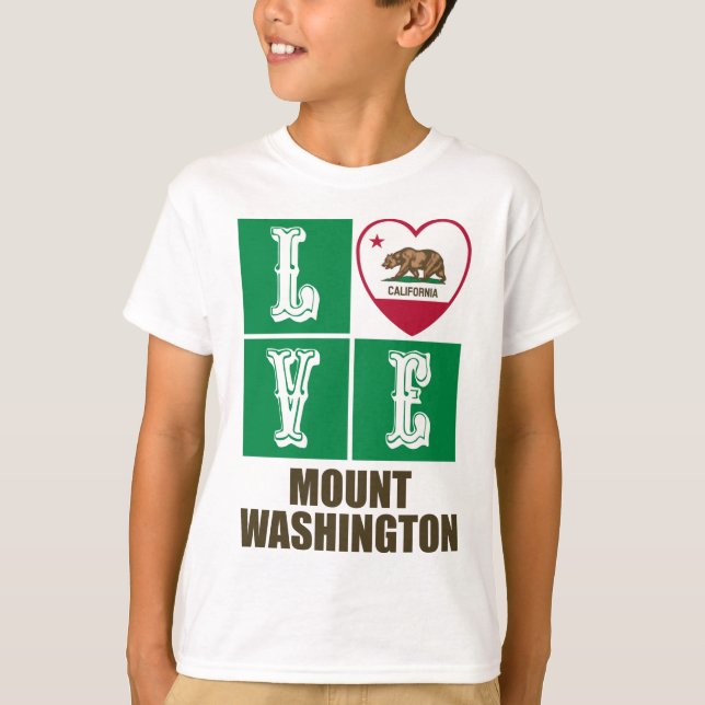 Camiseta Bandera del Estado de California: El Monte del Amo (Anverso)