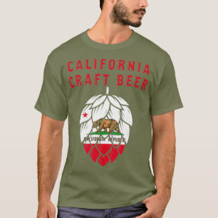 Camiseta Bandera del Estado de California Estados Unidos Cr