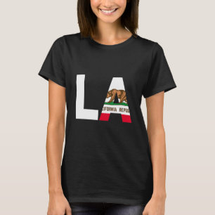 Camiseta Bandera del estado de California Louisiana LA Citi