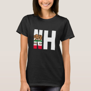 Camiseta Bandera del estado de California New Hampshire NH 