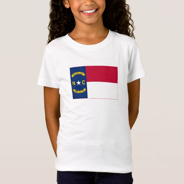 Camiseta Bandera del Estado de Carolina del Norte (Anverso)