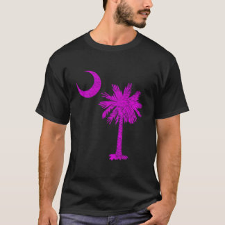 Camiseta Bandera del estado de Carolina del Sur Palmera Med
