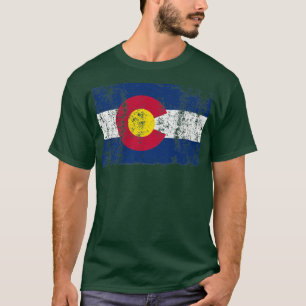 Camiseta Bandera del Estado de Colorado T Regalo de Camisas