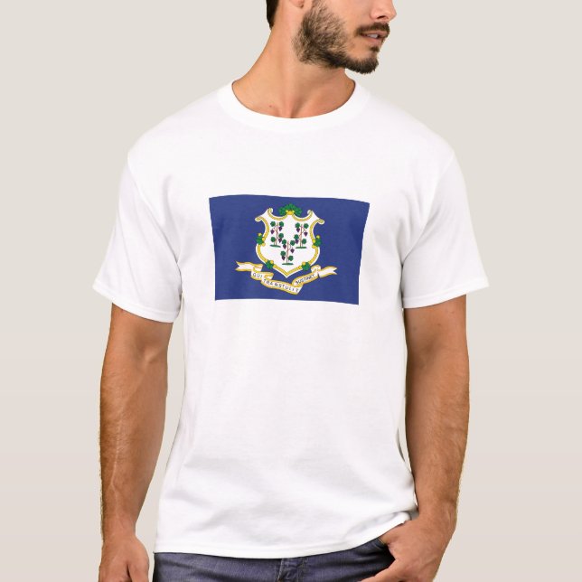 Camiseta Bandera del estado de Connecticut (Anverso)