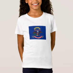 Camiseta Bandera del Estado de Dakota del Norte