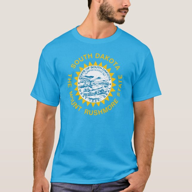 Camiseta Bandera del estado de Dakota del Sur (Anverso)