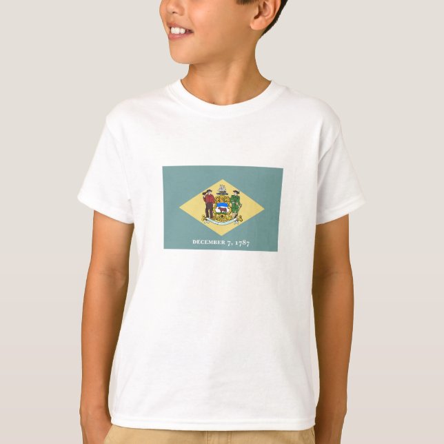Camiseta Bandera del estado de Delaware (Anverso)