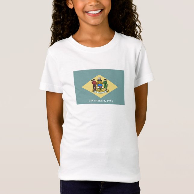 Camiseta Bandera del estado de Delaware (Anverso)