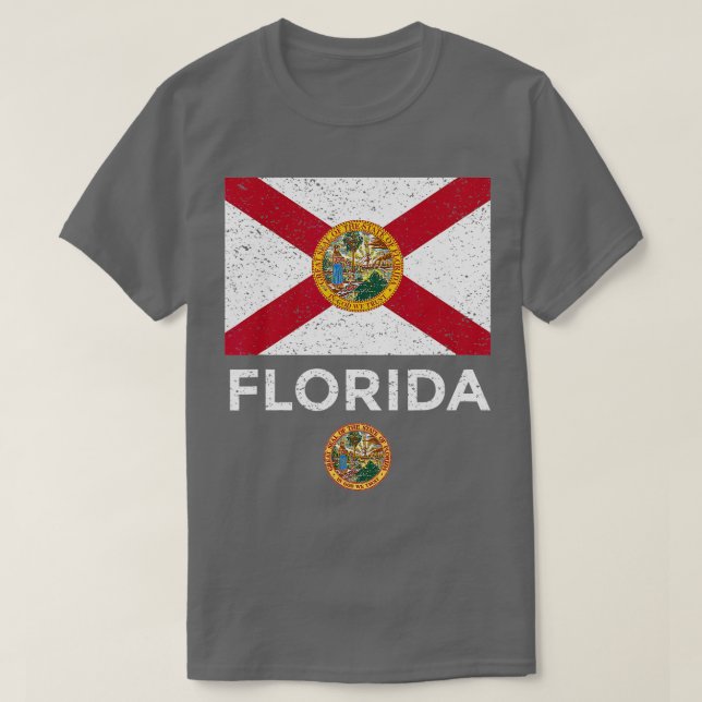 Camiseta Bandera del Estado de Florida con intriga de foca (Diseño del anverso)