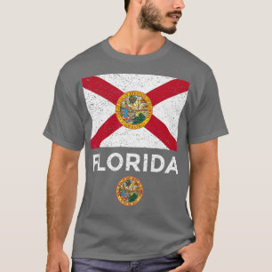 Camiseta Bandera del Estado de Florida con intriga de foca