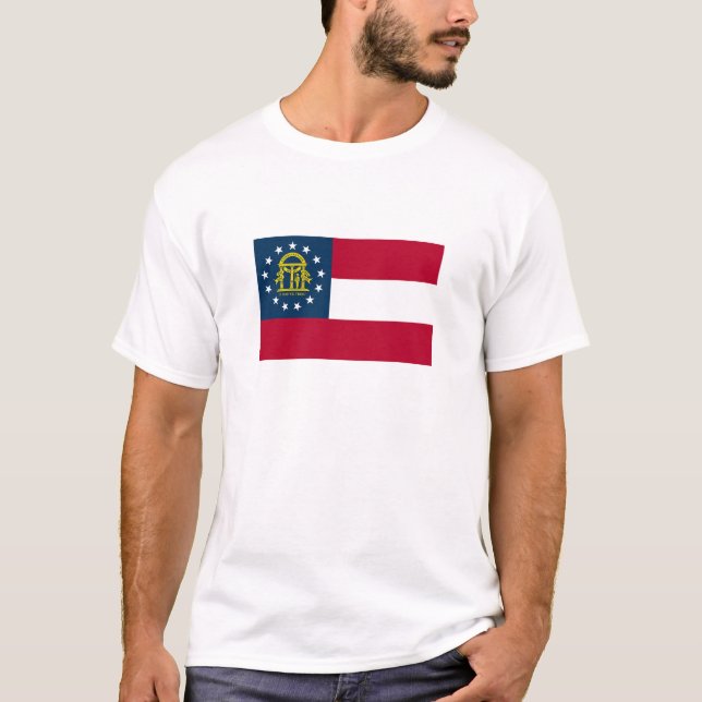 Camiseta Bandera del Estado de Georgia (Anverso)