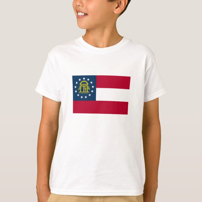 Camiseta Bandera del Estado de Georgia (Anverso)